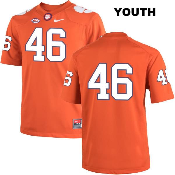 Youth Clemson Tigers #46 John Boyd Stitched Orange Authentic Nike No Name NCAA College Football Jersey EYB7846YC